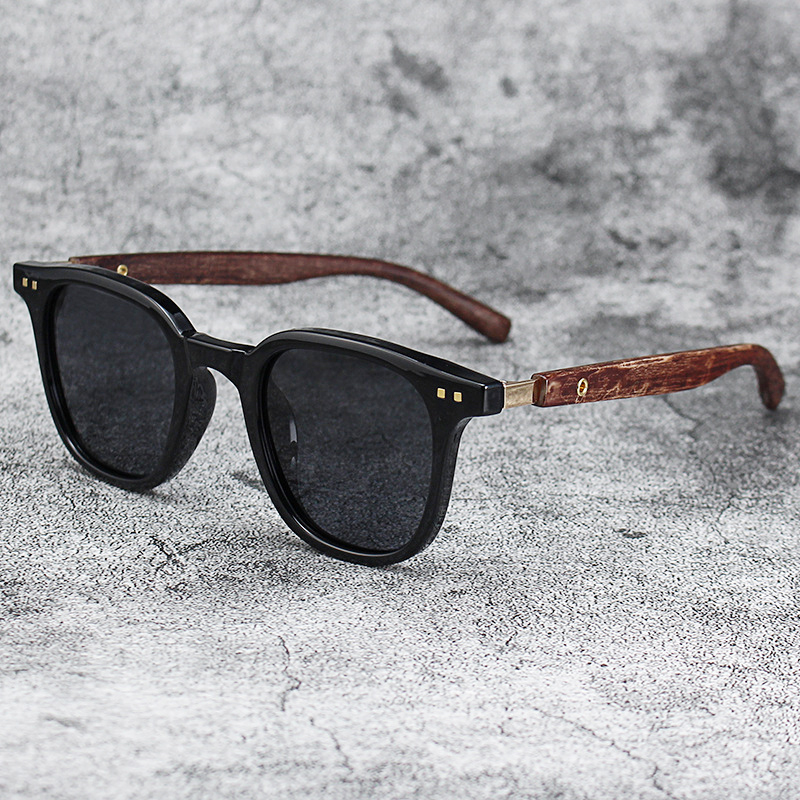 Vintage Fashion Glasses - トレンディな男性ヴィンテージ木製フレームサングラスクラシックブランドサングラス夏旅行レンズ運転用アイウェア男性/女性用