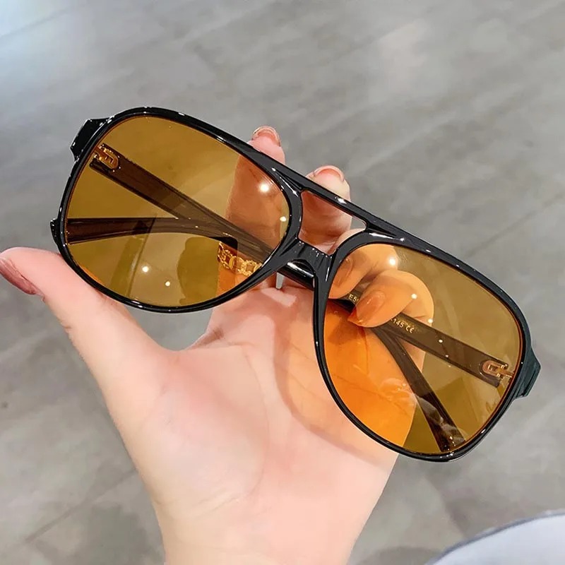 Vintage Fashion Glasses - レトロサングラス メンズ レディース ラージフレーム クラシック 90年代