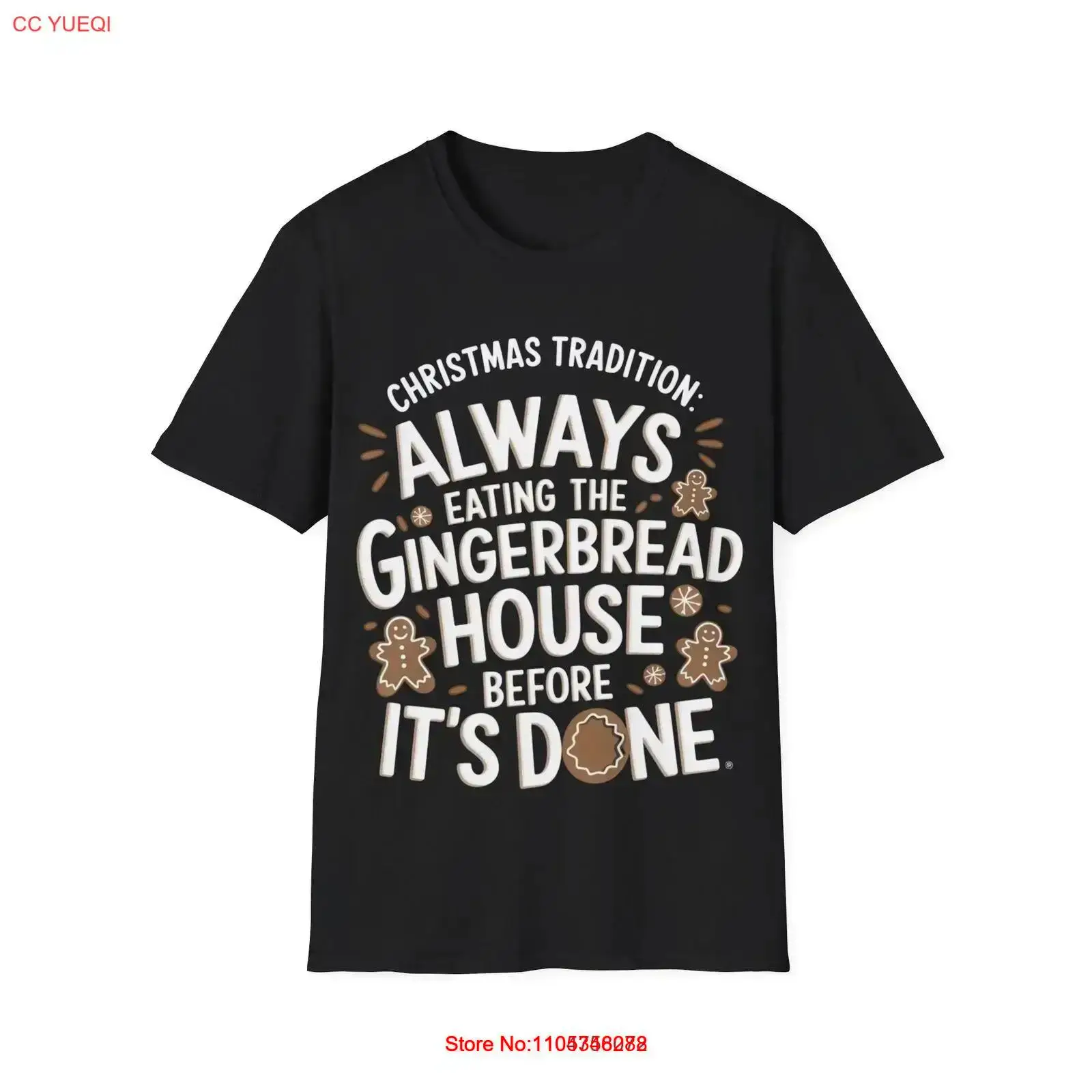 Quirky Vintage Fashion - 面白いジンジャーブレッド クリスマス 風変わりなホリデーベーキング ソフトスタイル Tシャツ ヴィンテージ