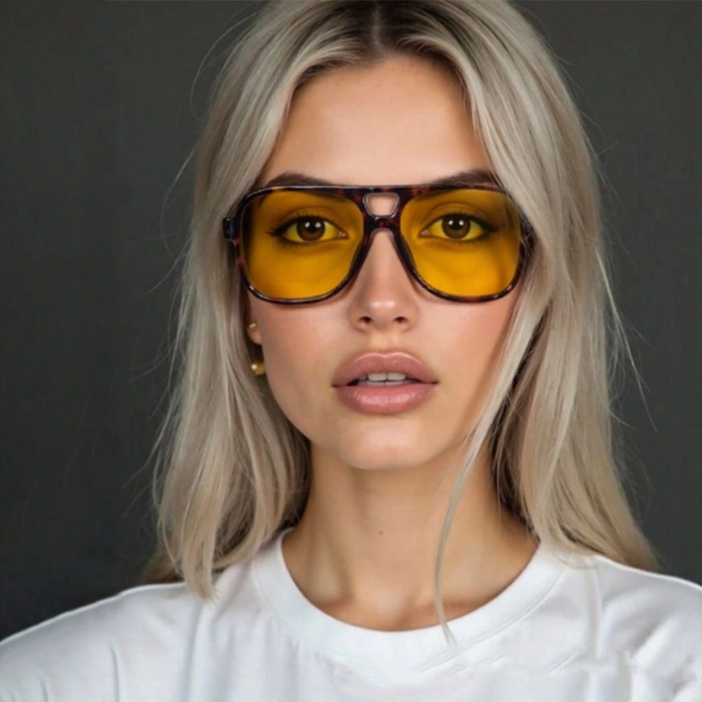 Vintage Fashion Glasses - 新しいヴィンテージクラシックデザイナーダブルブリッジパイロットサングラス女性男性用高級サングラスビッグフレームシェード UV400 メガネ