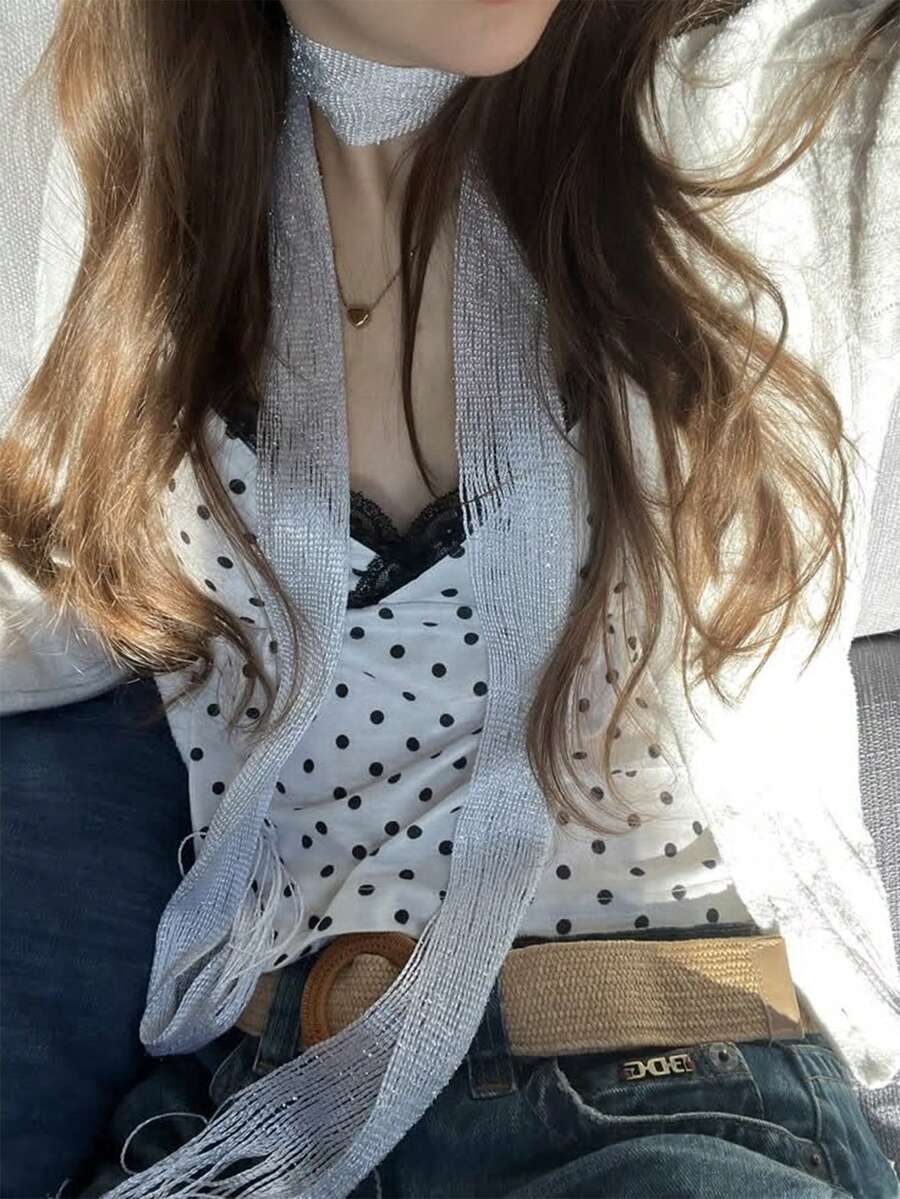 Vintage Fashion Outfit - 1ピース ヴィンテージ ユニーク マルチシーズン 多用途 リボン