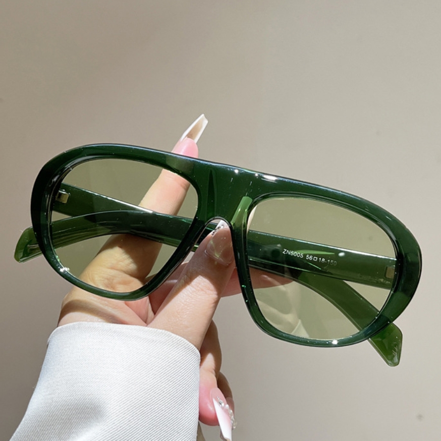 Vintage Fashion Glasses - 新しい特大パイロットサングラス女性男性ヴィンテージブランドサングラス女性トレンディな高級ブランドデザイナーアウトドアシェード