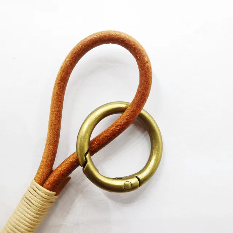 レザーランヤードフック レトロ牛革キーホルダー メンズ ヴィ - Vintage Fashion Ornaments のレビューと価格
