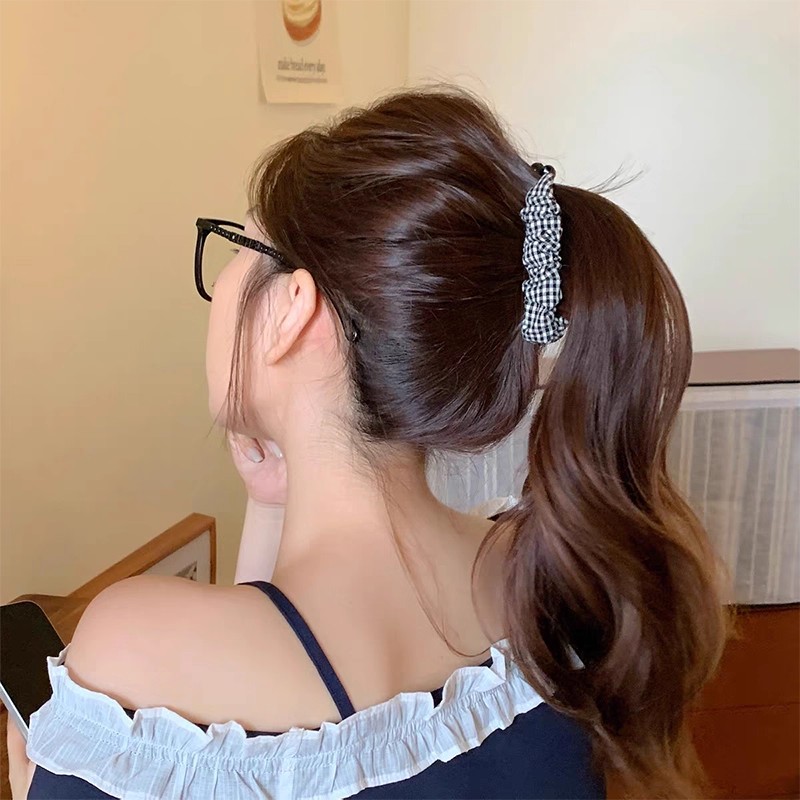 ヴィンテージヒョウ柄ドットチェック柄バナナヘアクリップ女性女 - Vintage Fashion Ornaments のレビューと価格