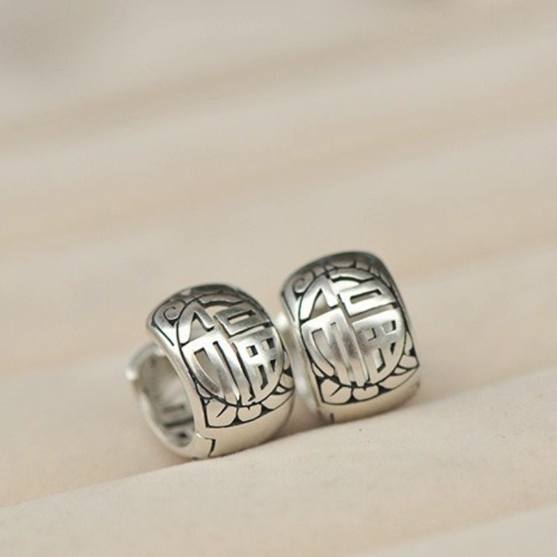 925 シルバー イヤリング ファッショナブルなレトロ マッ - Vintage Fashion Ornaments のレビューと価格