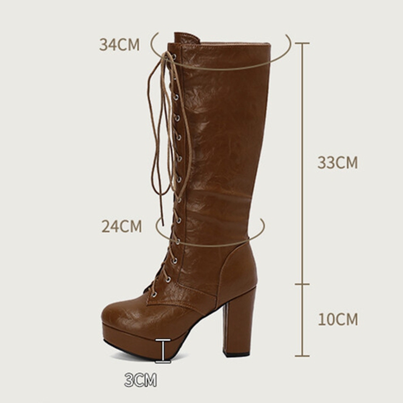 Reave cat-女性用ヴィンテージニーブーツラウンドトゥ - Vintage Fashion Style のレビューと価格