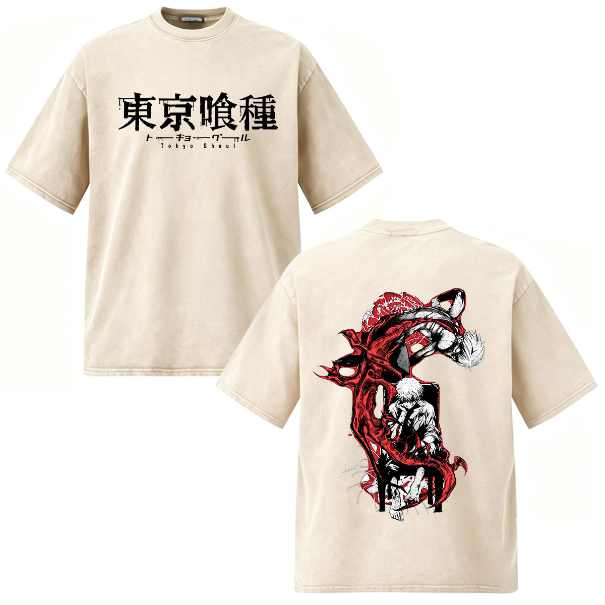 アニメ東京グールケンカネキ Tシャツ男性女性服ファッションヴ - Vintage Fashion Tokyo のレビューと価格