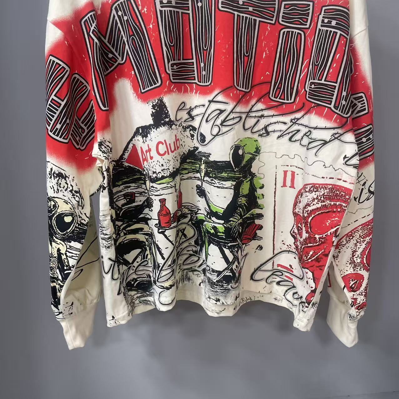 高品質デザイナー MIXED-EMOTION 長袖Tシャツ  - Vintage Fashion Style のレビューと価格