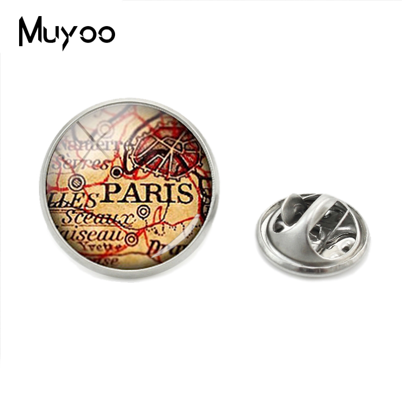 2019新ヴィンテージ世界都市マップラペルピンパリロンドンマ - Vintage Fashion In Paris のレビューと価格