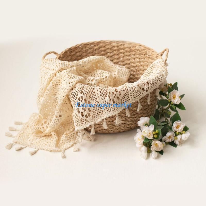 090B 新生児の写真撮影の小道具ブランケットヴィンテージタ - Vintage Fashion Ornaments のレビューと価格