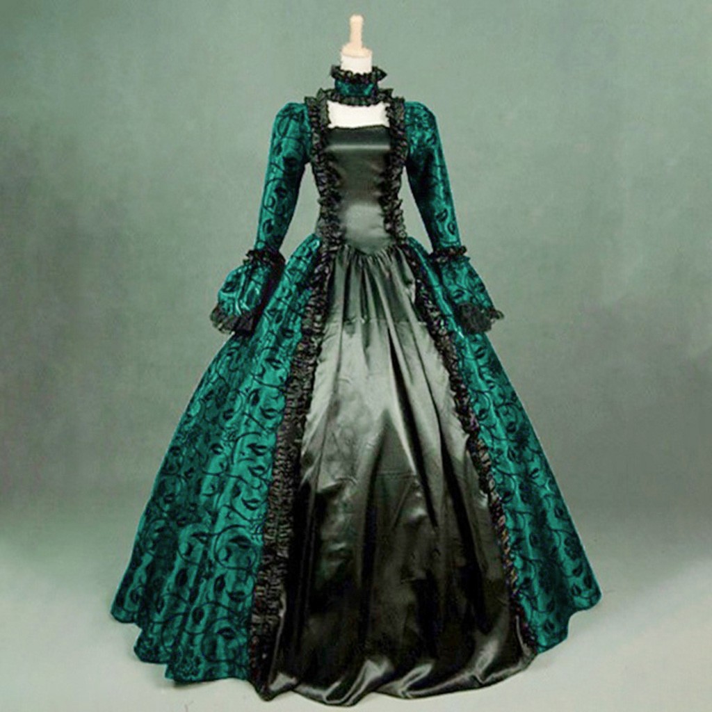 女性ヴィンテージ絶妙なドレスゴシックレトロ花柄ボールガウンド - Vintage Fashion Dress のレビューと価格