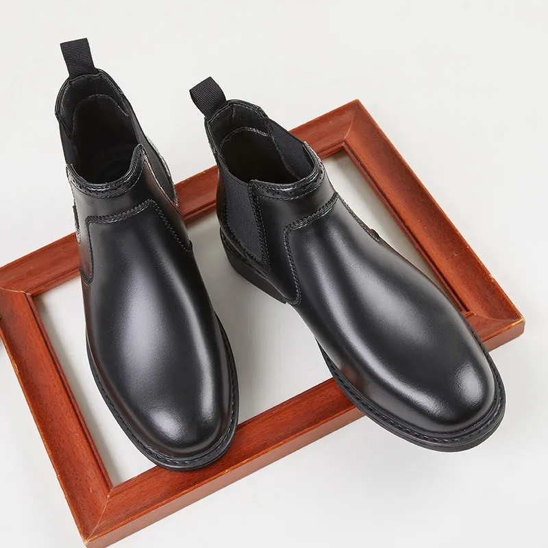 ヴィンテージメンズレザーオックスフォードブーツ高級ハンドメイ - Vintage Fashion Style のレビューと価格