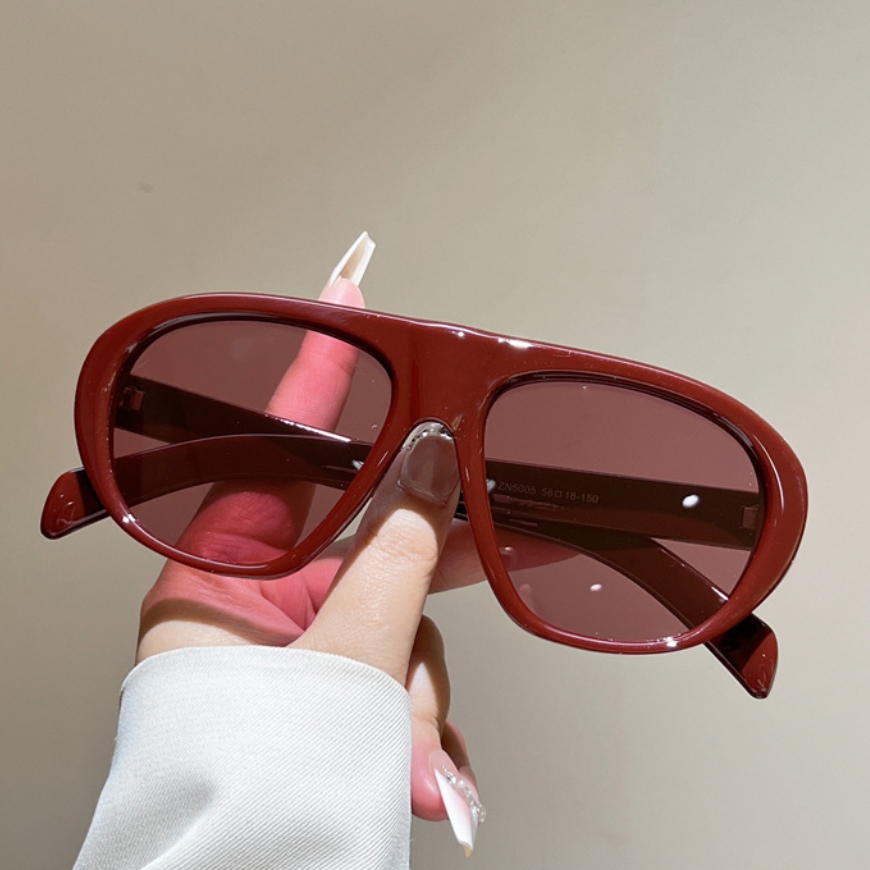 新しい特大パイロットサングラス女性男性ヴィンテージブランドサ - Vintage Fashion Glasses のレビューと価格