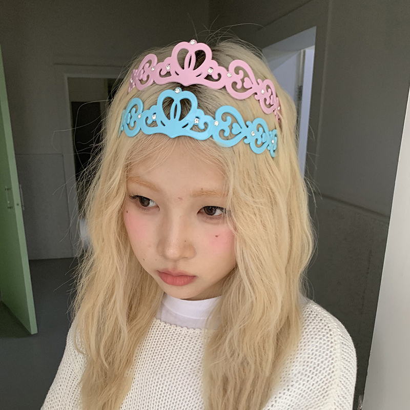 Y2Kヴィンテージミレニアムクラウン型ヘッドバンド　スイート - Vintage Fashion Ornaments のレビューと価格